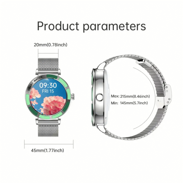 Modern Muse Women's Smart Watch: Chic design meets cutting-edge technology. A stylish smartwatch showcasing its sleek features and sophisticated look.