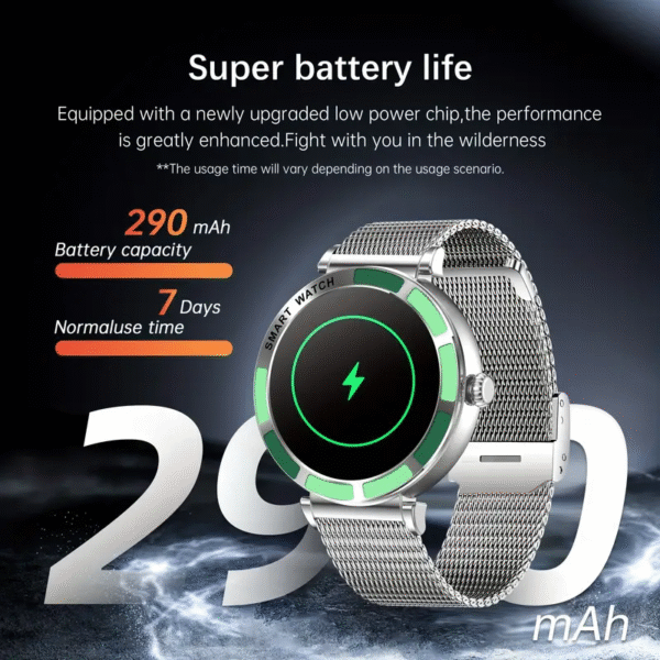 Modern Muse Women's Smart Watch: Chic design meets cutting-edge technology. A stylish smartwatch showcasing its sleek features and sophisticated look.