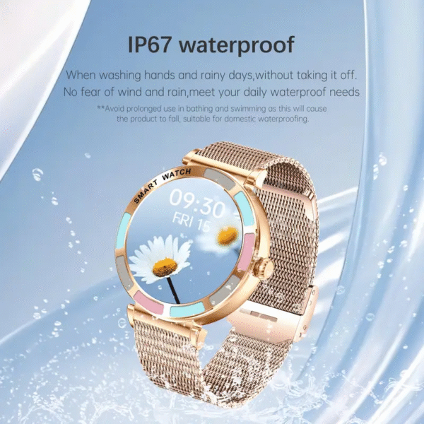 Modern Muse Women's Smart Watch: Chic design meets cutting-edge technology. A stylish smartwatch showcasing its sleek features and sophisticated look.