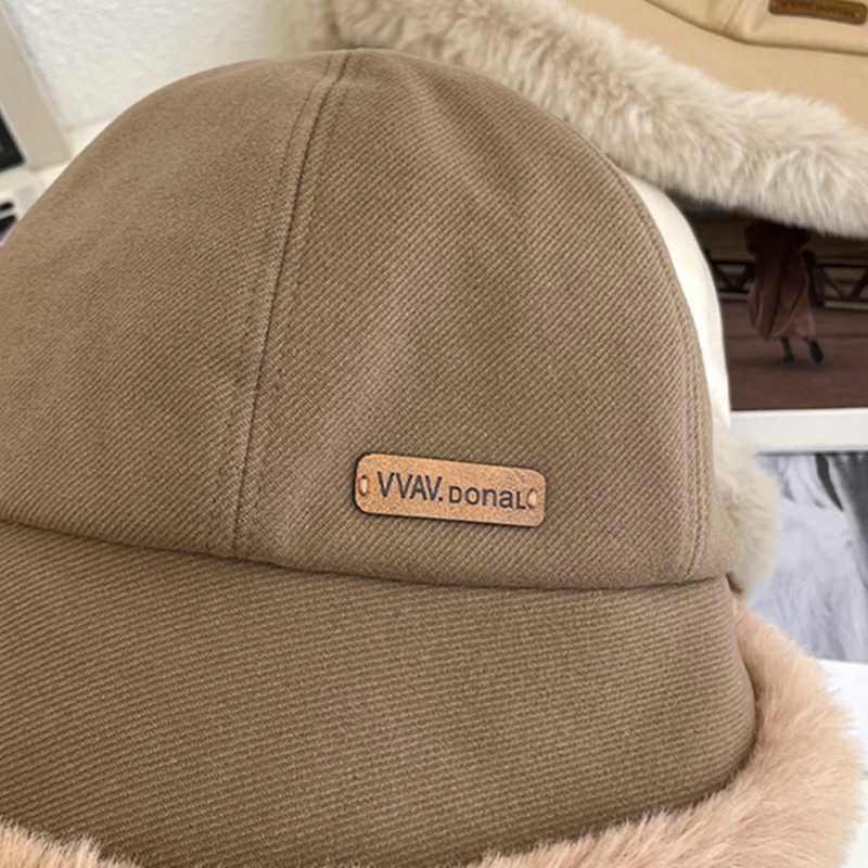 1-Pack Women's Plush Fleece-Lined Winter Bucket Hat with Detachable Ear Flaps - Thickened Warm Brown Beanie for Outdoor Activities, Non-Stretch Snug Fit & Versatile Cold Weather Accessory, Winter Hat, Earthy Style, Woollike Texture