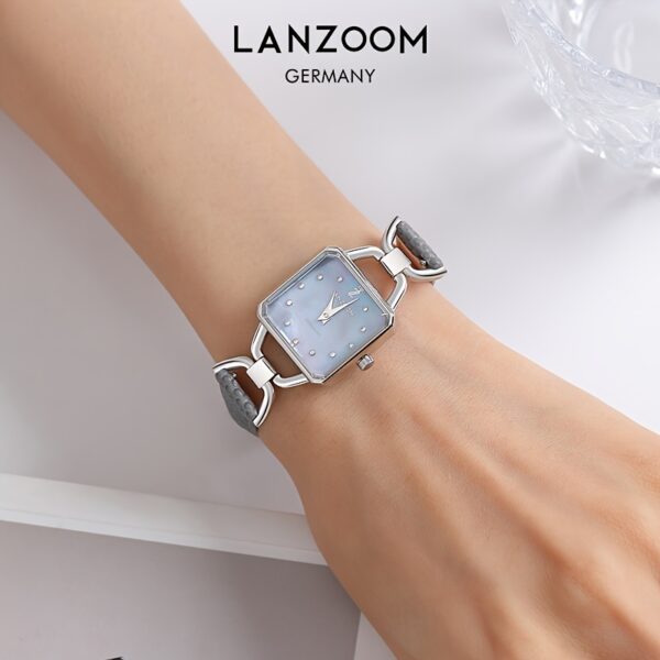 Newness Celestial Dusk Square Quartz Watch, showcasing its modern square design and elegant details.