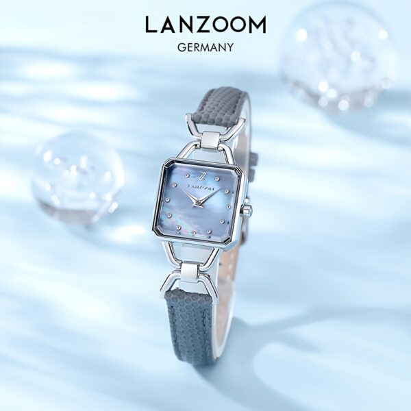 Newness Celestial Dusk Square Quartz Watch, showcasing its modern square design and elegant details.