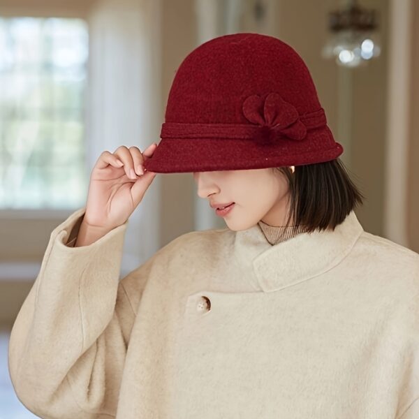 Newness Parisian Promenade Winter Bucket Hat in stylish [color] - Stay warm and chic.