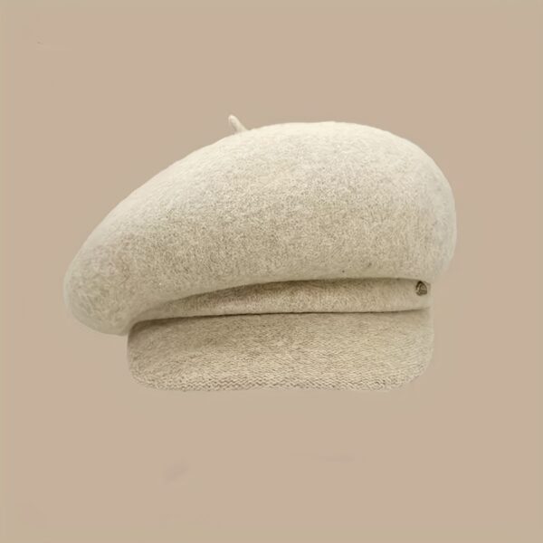 Stylish womens lightweight beret hat in six versatile colors Features a wide brim adjustable fit and soft solid color design Perfect for autumn and winter