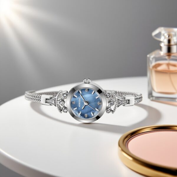 Newness Celestial Dusk Women's Chain Bracelet Watch: A stunning chain bracelet watch with a sophisticated design, perfect for any occasion.