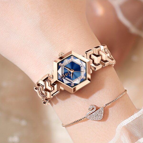Newness Celestial Dusk Women's Rose Gold Watch: A sophisticated rose gold watch, perfect for any occasion.
