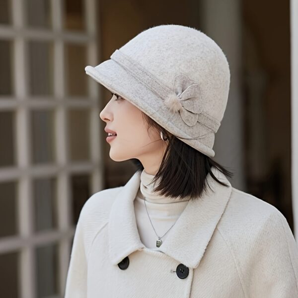 Newness Parisian Promenade Winter Bucket Hat in stylish [color] - Stay warm and chic.