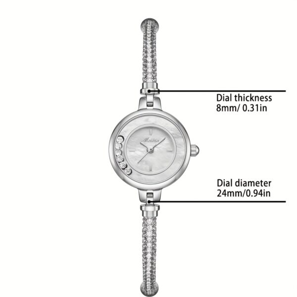 Celestial Sparkle Crystal Accent Watch: A glamorous timepiece adorned with sparkling crystals, perfect for any occasion.