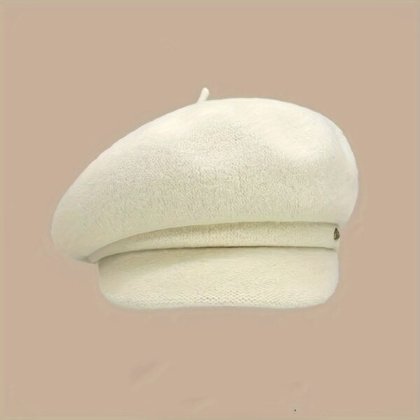 Stylish womens lightweight beret hat in six versatile colors Features a wide brim adjustable fit and soft solid color design Perfect for autumn and winter