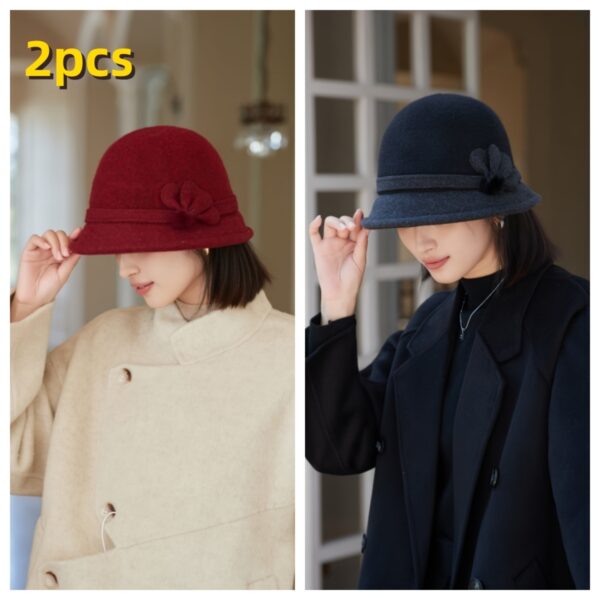Newness Parisian Promenade Winter Bucket Hat in stylish [color] - Stay warm and chic.