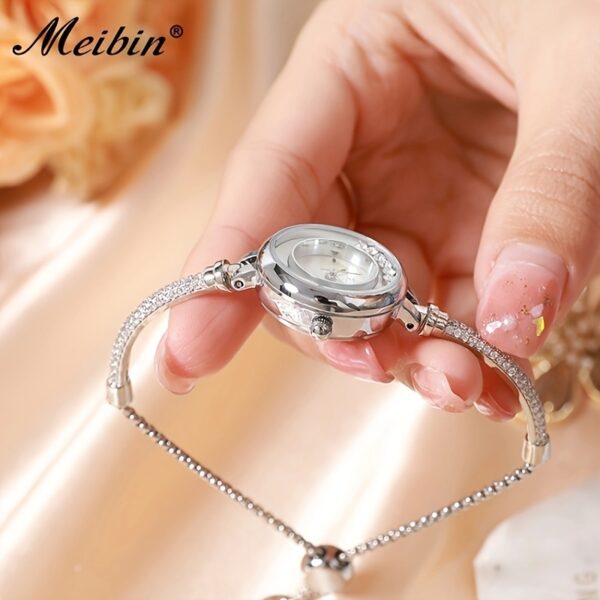 Celestial Sparkle Crystal Accent Watch: A glamorous timepiece adorned with sparkling crystals, perfect for any occasion.