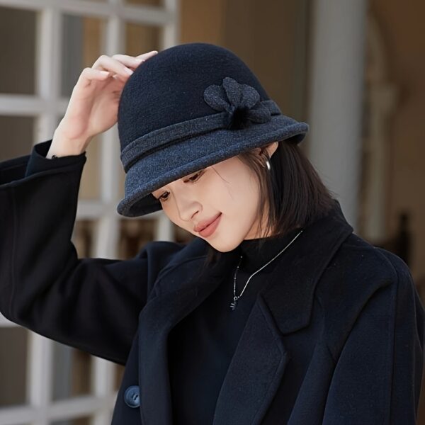 Newness Parisian Promenade Winter Bucket Hat in stylish [color] - Stay warm and chic.