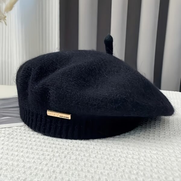 Newness Parisian Chic Vintage Beret Hat in classic style, lightweight and warm, perfect for fall and winter.
