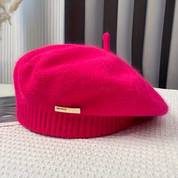 Newness Parisian Chic Vintage Beret Hat in classic style, lightweight and warm, perfect for fall and winter.