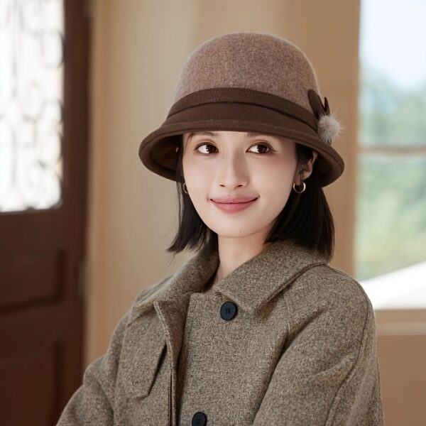 Newness Parisian Promenade Winter Bucket Hat in stylish [color] - Stay warm and chic.