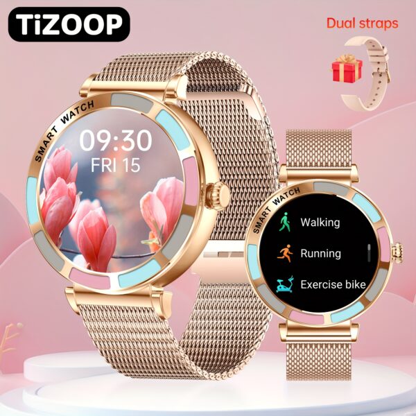 Modern Muse Women's Smart Watch: Chic design meets cutting-edge technology. A stylish smartwatch showcasing its sleek features and sophisticated look.