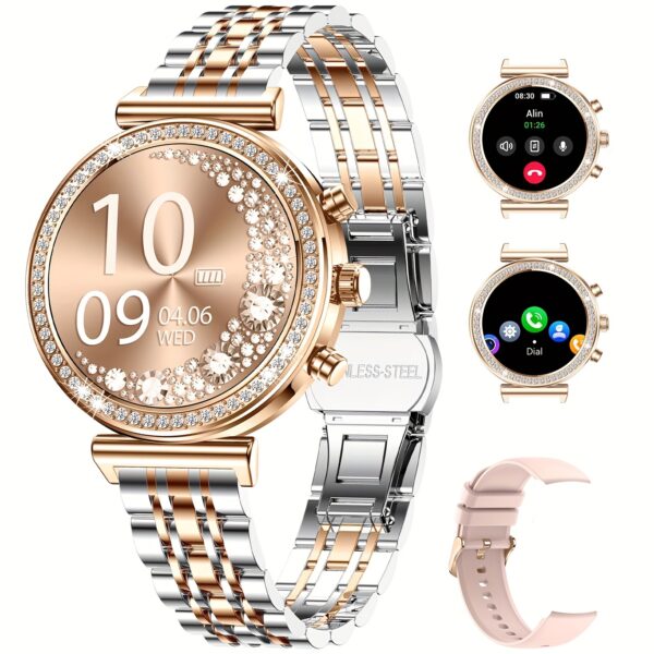 INNOFOVO Aurora Smartwatch for Women: Close-up showcasing its chic design and features.