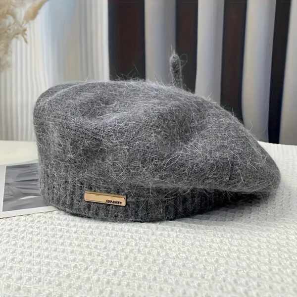 Newness Parisian Chic Vintage Beret Hat in classic style, lightweight and warm, perfect for fall and winter.