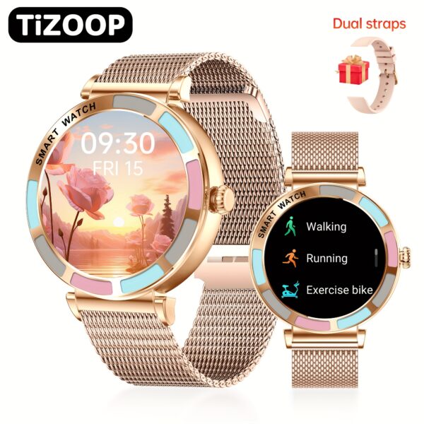Modern Muse Women's Smart Watch: Chic design meets cutting-edge technology. A stylish smartwatch showcasing its sleek features and sophisticated look.