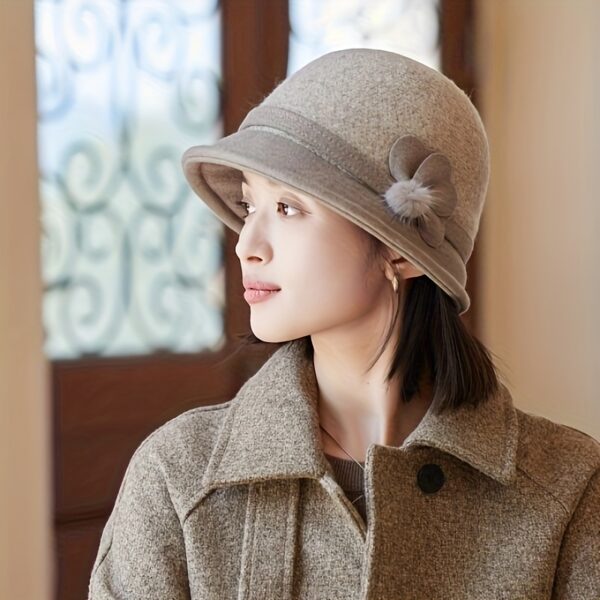 Newness Parisian Promenade Winter Bucket Hat in stylish [color] - Stay warm and chic.