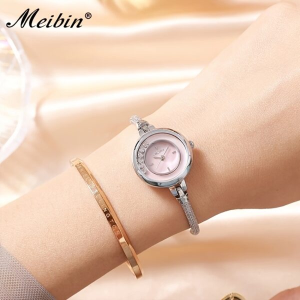 Celestial Sparkle Crystal Accent Watch: A glamorous timepiece adorned with sparkling crystals, perfect for any occasion.