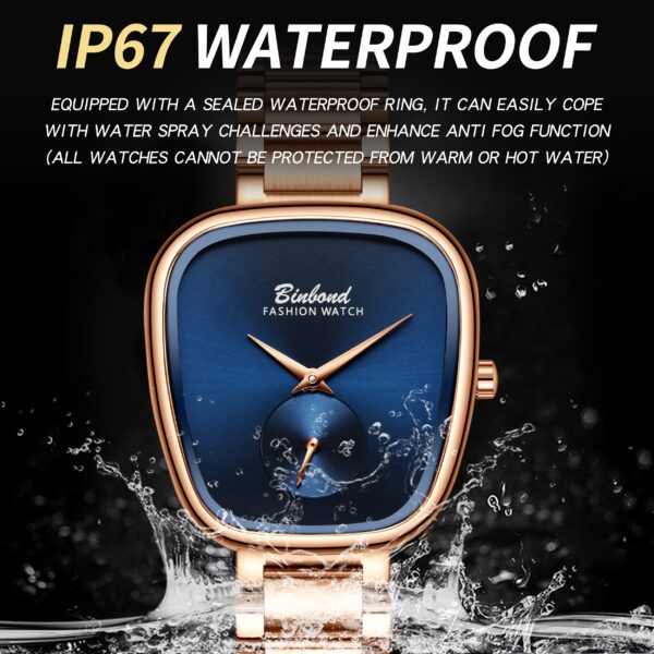 Newness Azure Dream Luxury Quartz Watch: Chic and sophisticated everyday watch.