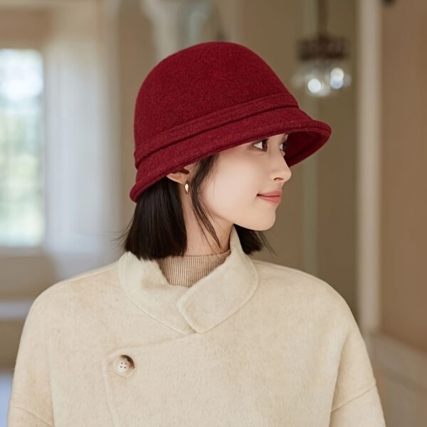 Newness Parisian Promenade Winter Bucket Hat in stylish [color] - Stay warm and chic.