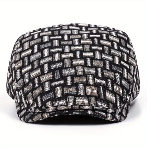 The Newness Chelsea Jacquard Newsboy Cap in a rich, textured jacquard fabric. A stylish and sophisticated take on a retro classic.