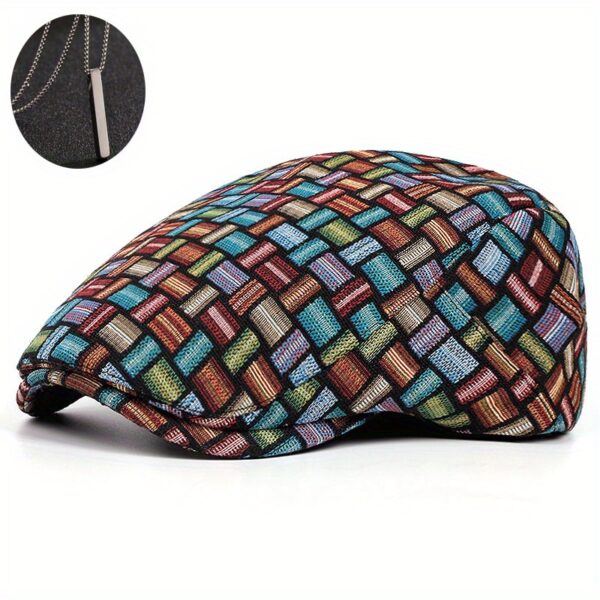 The Newness Chelsea Jacquard Newsboy Cap in a rich, textured jacquard fabric. A stylish and sophisticated take on a retro classic.
