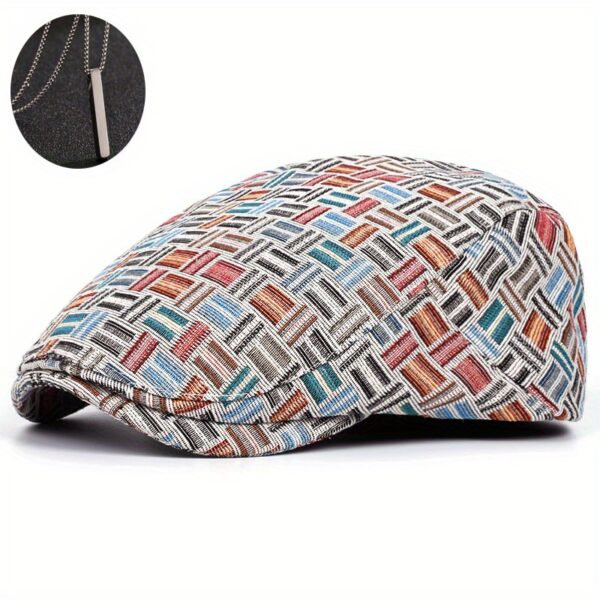 The Newness Chelsea Jacquard Newsboy Cap in a rich, textured jacquard fabric. A stylish and sophisticated take on a retro classic.