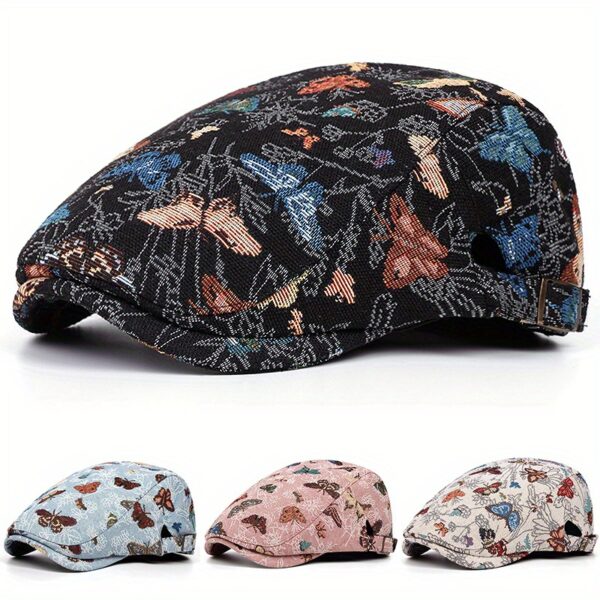 Stylish Newness Sunset Hues Embroidered Bucket Hat in soft, summery colors. Lightweight and breathable, perfect for sunny days.