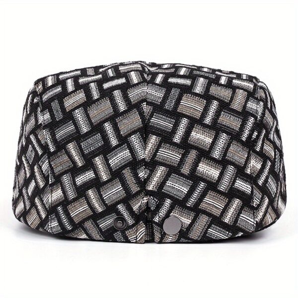 The Newness Chelsea Jacquard Newsboy Cap in a rich, textured jacquard fabric. A stylish and sophisticated take on a retro classic.