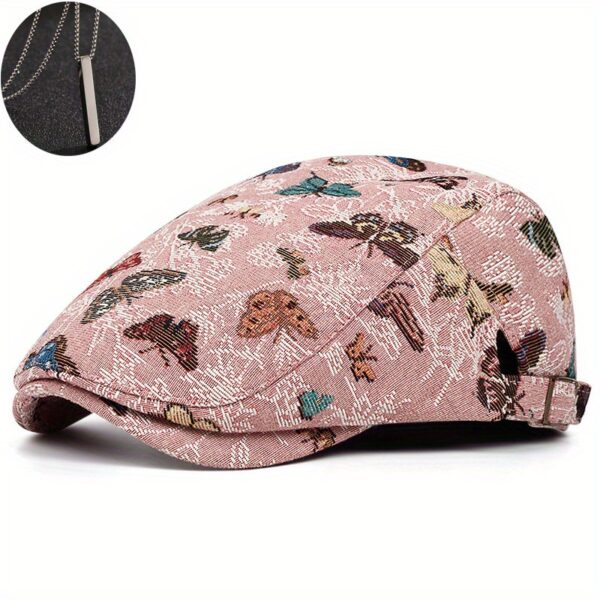 Stylish Newness Sunset Hues Embroidered Bucket Hat in soft, summery colors. Lightweight and breathable, perfect for sunny days.