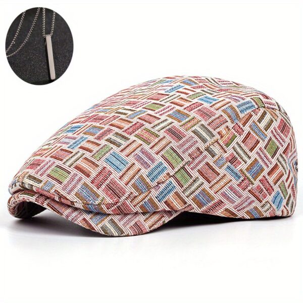 The Newness Chelsea Jacquard Newsboy Cap in a rich, textured jacquard fabric. A stylish and sophisticated take on a retro classic.