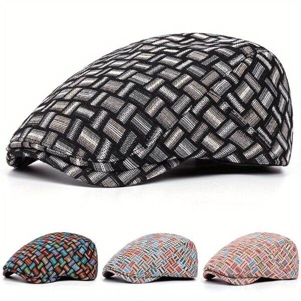The Newness Chelsea Jacquard Newsboy Cap in a rich, textured jacquard fabric. A stylish and sophisticated take on a retro classic.