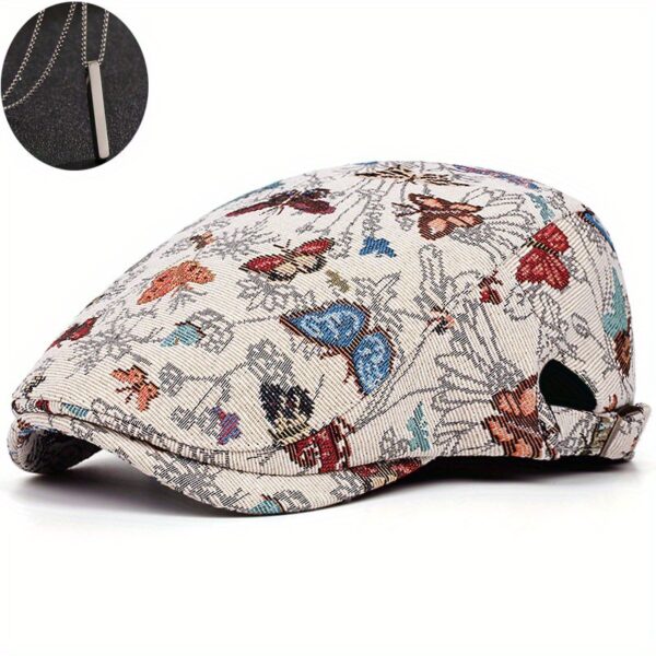 Stylish Newness Sunset Hues Embroidered Bucket Hat in soft, summery colors. Lightweight and breathable, perfect for sunny days.