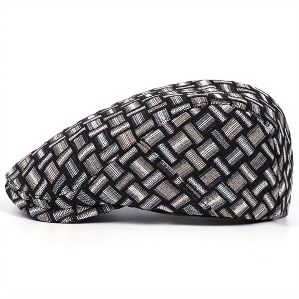 The Newness Chelsea Jacquard Newsboy Cap in a rich, textured jacquard fabric. A stylish and sophisticated take on a retro classic.