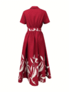 Crimson Bloom Floral Print Dress from Newness A chic dress perfect for any occasion