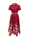 Crimson Bloom Floral Print Dress from Newness A chic dress perfect for any occasion