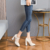 Newness Milan Square Toe Block Heels Classic black heels with a modern square toe and chunky block heel perfect for any occasion Stylish and comfortable