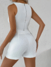 Stylish and comfortable Cairo Womens Vest Shorts Set by Newness Model wears a two piece outfit featuring a sleeveless vest and high waisted shorts perfect for a casual yet chic look