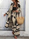 Effortless Chic Printed Pant Set in spring ready print showcasing the comfortable and stylish design