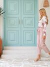 The Parisian Blossom Floral Print Set a chic two piece outfit in a beautiful floral print perfect for spring and fall