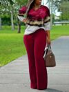 Model showcasing the Newness Chic City Tie Dye Two Piece Set a stylish and comfortable tie dye top and bottom set perfect for various occasions