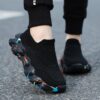 Stylish and comfortable Cloud Kicks Kids Camo Slip On Sneakers perfect for boys and girls aged 14 and under Breathable slip on design in camouflage print