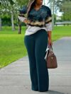 Model showcasing the Newness Chic City Tie Dye Two Piece Set a stylish and comfortable tie dye top and bottom set perfect for various occasions