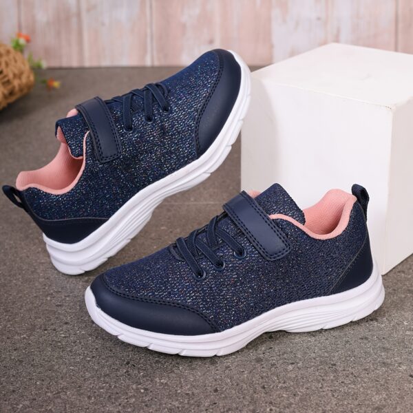 Stylish and sparkly Twinkle Toes Glitter Kids Sneakers perfect for active kids Featuring a lightweight design comfy EVA sole and breathable lining