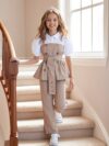 Girls Chic Palazzo Pants Set in stylish comfortable fabric perfect for any occasion