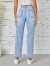 Flatlay of Newness Parisian Chic Classic Straight Leg Jeans showcasing the premium denim and perfect straight leg fit