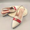 Newness Leopard Luxe Flax Slingback Heels Flax slingback heels with a leopard clasp pointed toe and block heel Perfect for adding all season elegance to any outfit